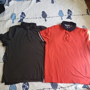 2 polo mens shirt size M. Michael kors and Tommy h